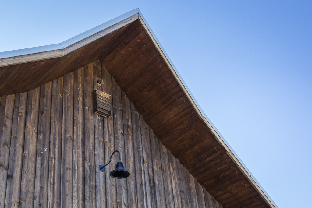 a bat house on a barn in montana