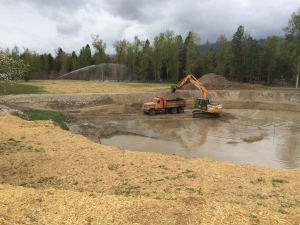 excavating a crater terrace garden